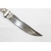 Dagger Knife Silver Koftgiri Antique Damascus Sakela Steel Blade Handle D618